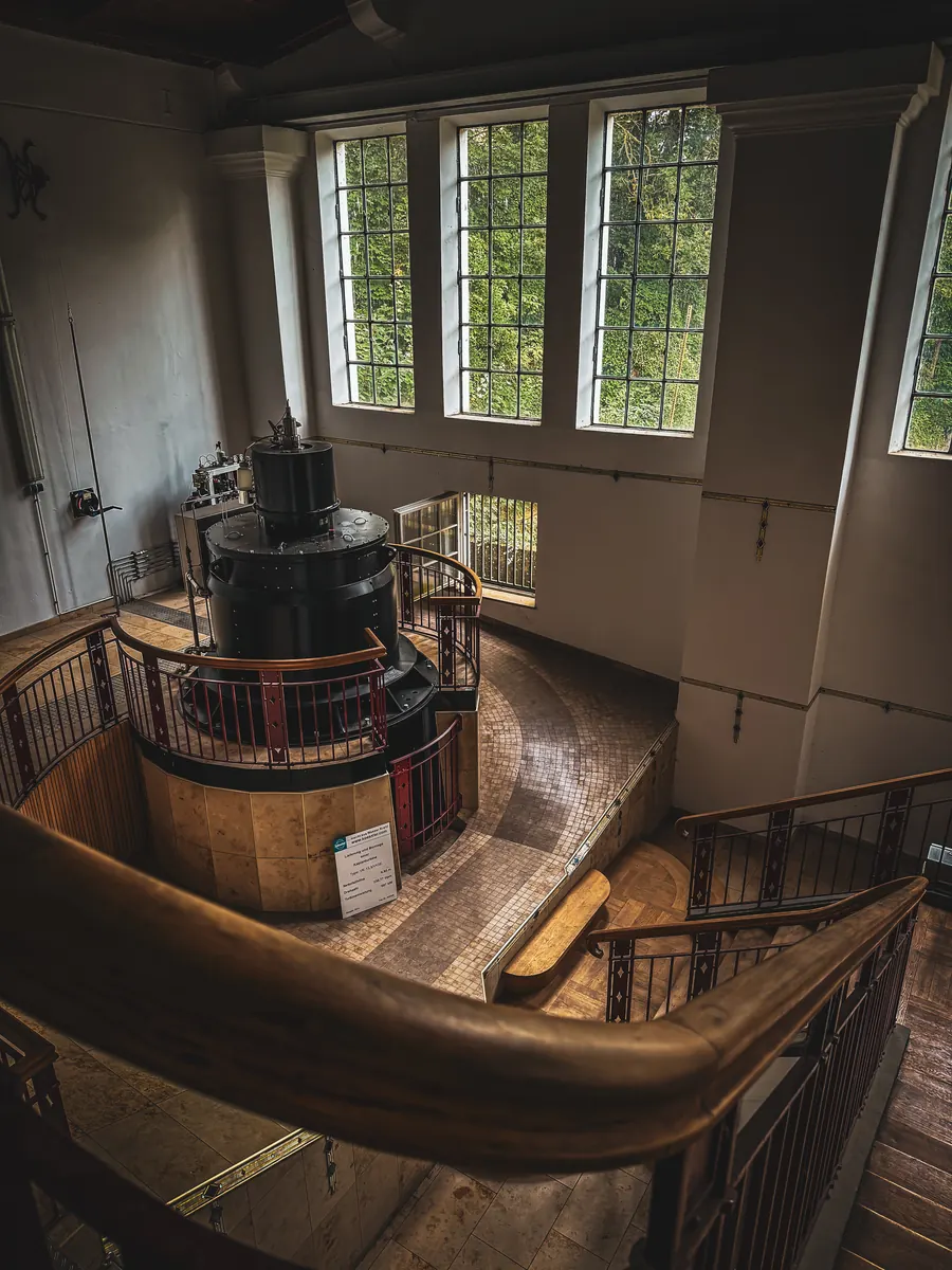 Maschinenhaus des Riedinger-Kraftwerks